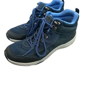Vionic 3105 Cypress Navy Blue Mid Top Hiking Trail Boots